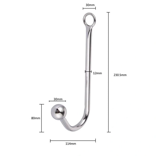 Anal Hooks Beaded Anal Elegant and Hook with Collar 5334 Cuffs 0723
